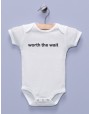 "Worth the Wait" White Infant Bodysuit / One-piece